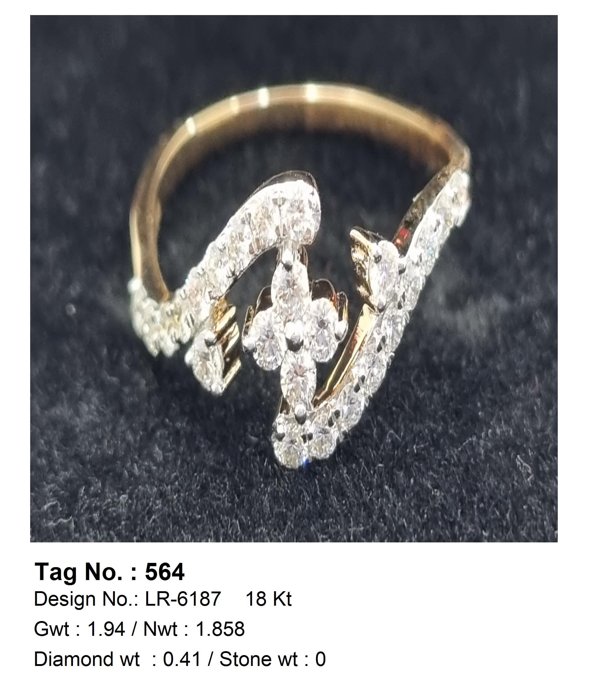 0.41 CTW 18 K Rose Gold (Other) Engagement Ring