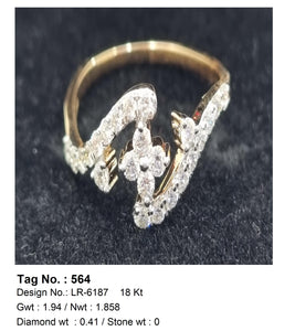0.41 CTW 18 K Rose Gold (Other) Engagement Ring