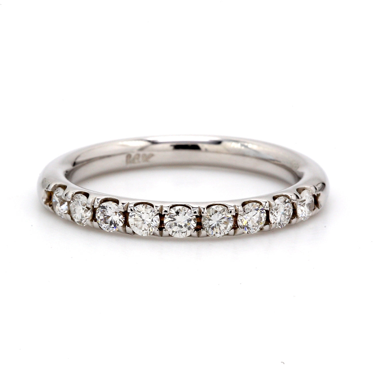 0.44 CTW Round 14 K White Gold Diamond Wedding Band