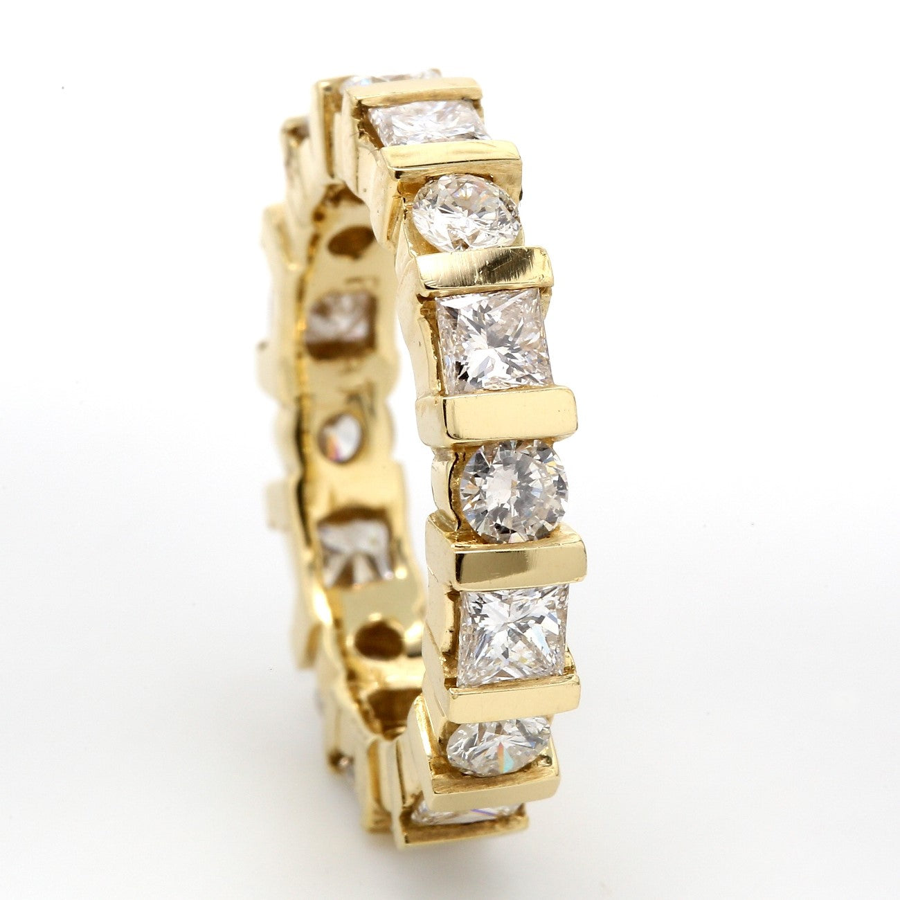 2.60 CTW 14 K Yellow Gold Eternity Wedding Band