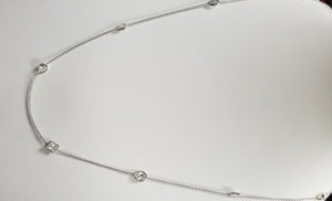 3.56 CTW 18 K White Gold (Other) Necklace