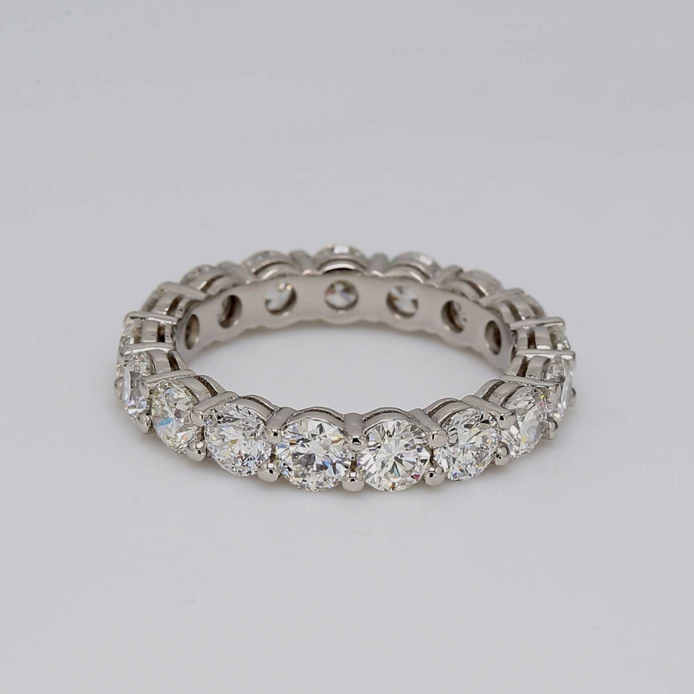 3.24 CTW Round Platinum Eternity Wedding Band