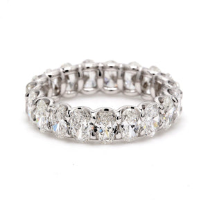 4.70 CTW Oval Platinum Eternity Wedding Band