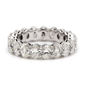 4.54 CTW Oval Platinum Eternity Wedding Band