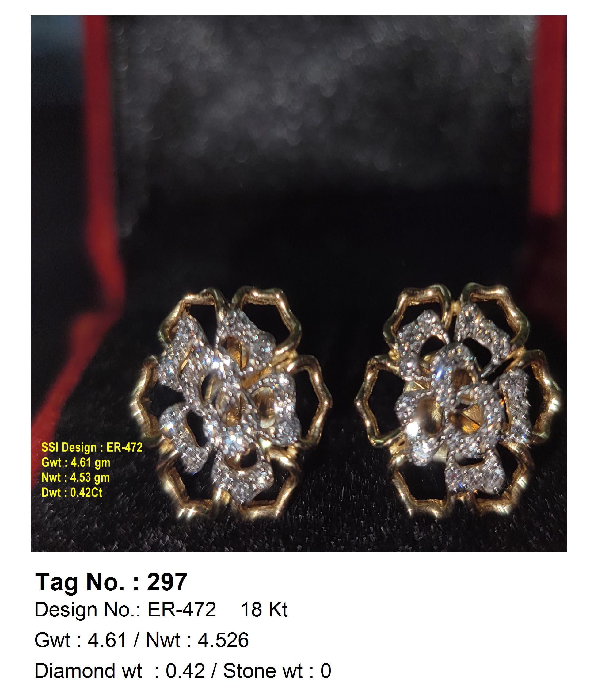 0.42 CTW 18 K Yellow Gold (Other) Earrings