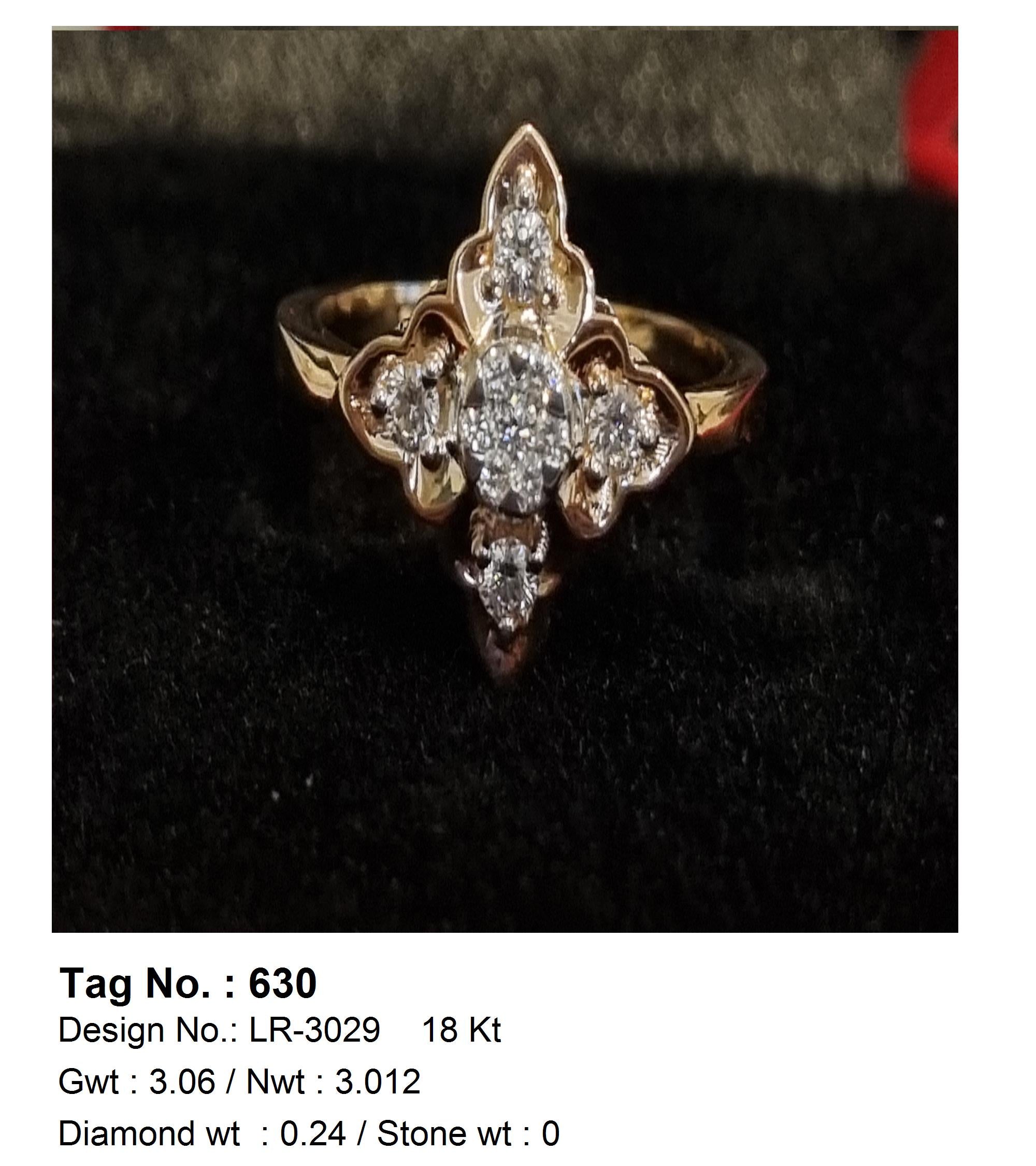 0.24 CTW 18 K Rose Gold (Other) Engagement Ring