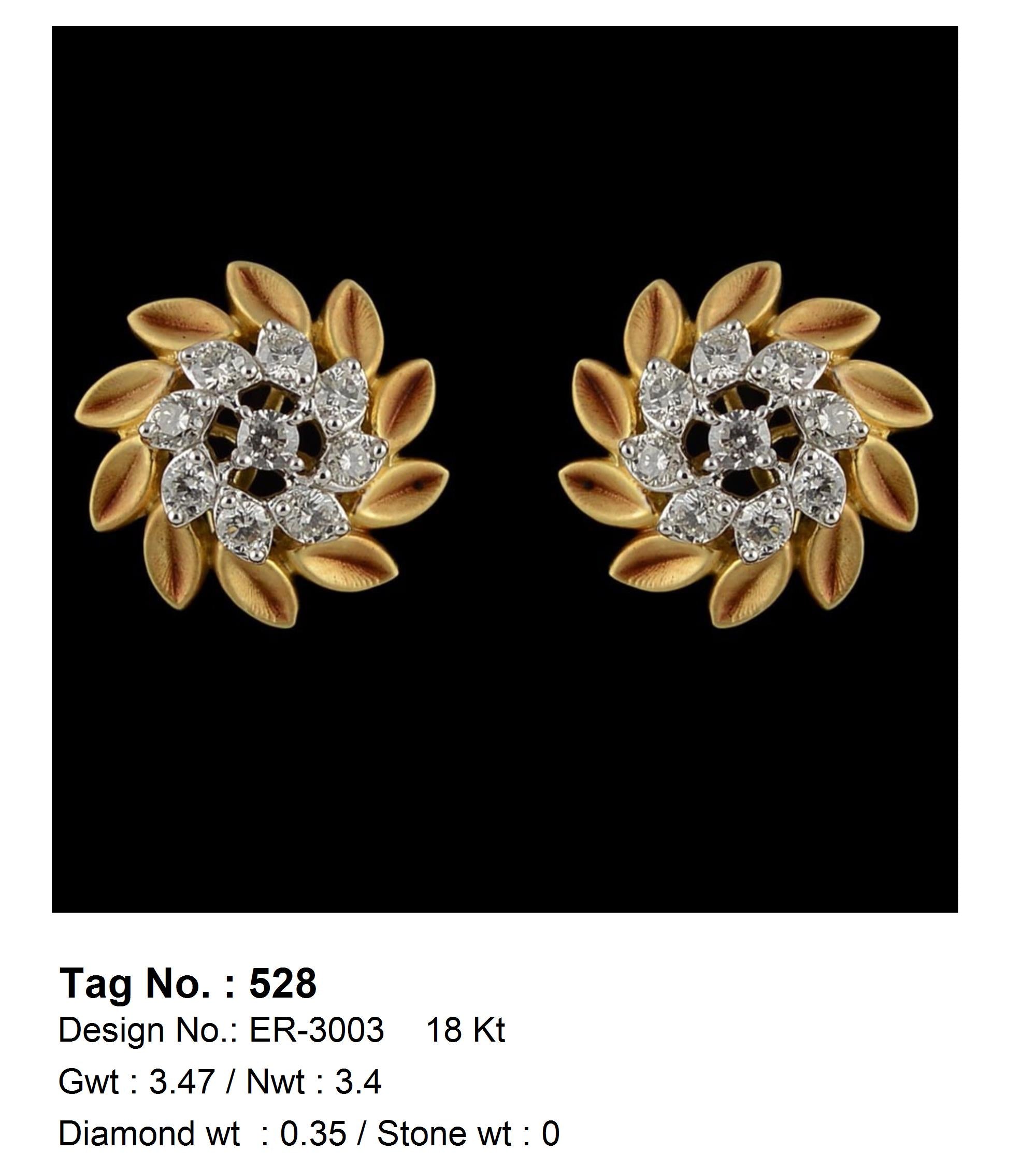 0.35 CTW 18 K Yellow Gold (Other) Earrings