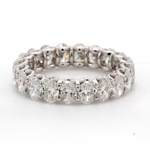 3.73 CTW Oval Platinum Eternity Wedding Band