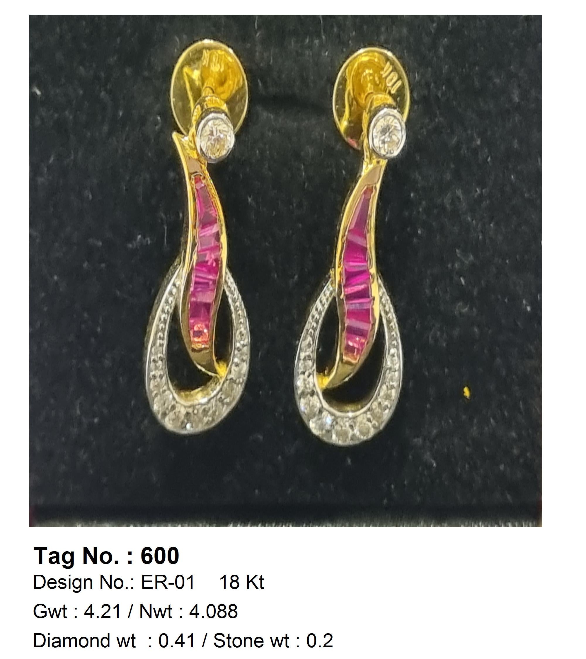 0.41 CTW 18 K Yellow Gold (Other) Earrings