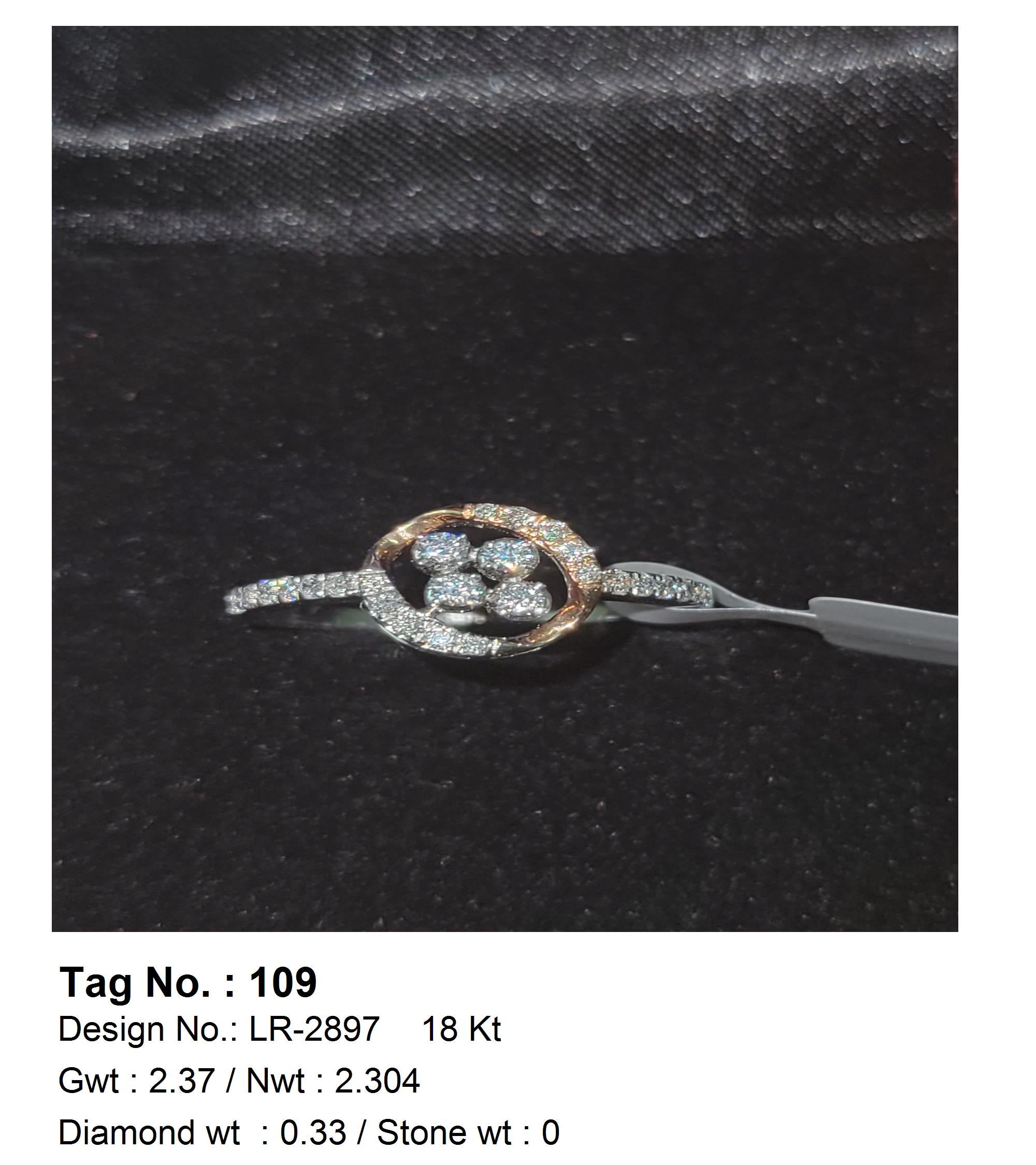 0.33 CTW 18 K Yellow Gold Women S Fashion Ring