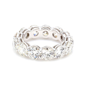 7.23 CTW Round 14 K White Gold Eternity Wedding Band