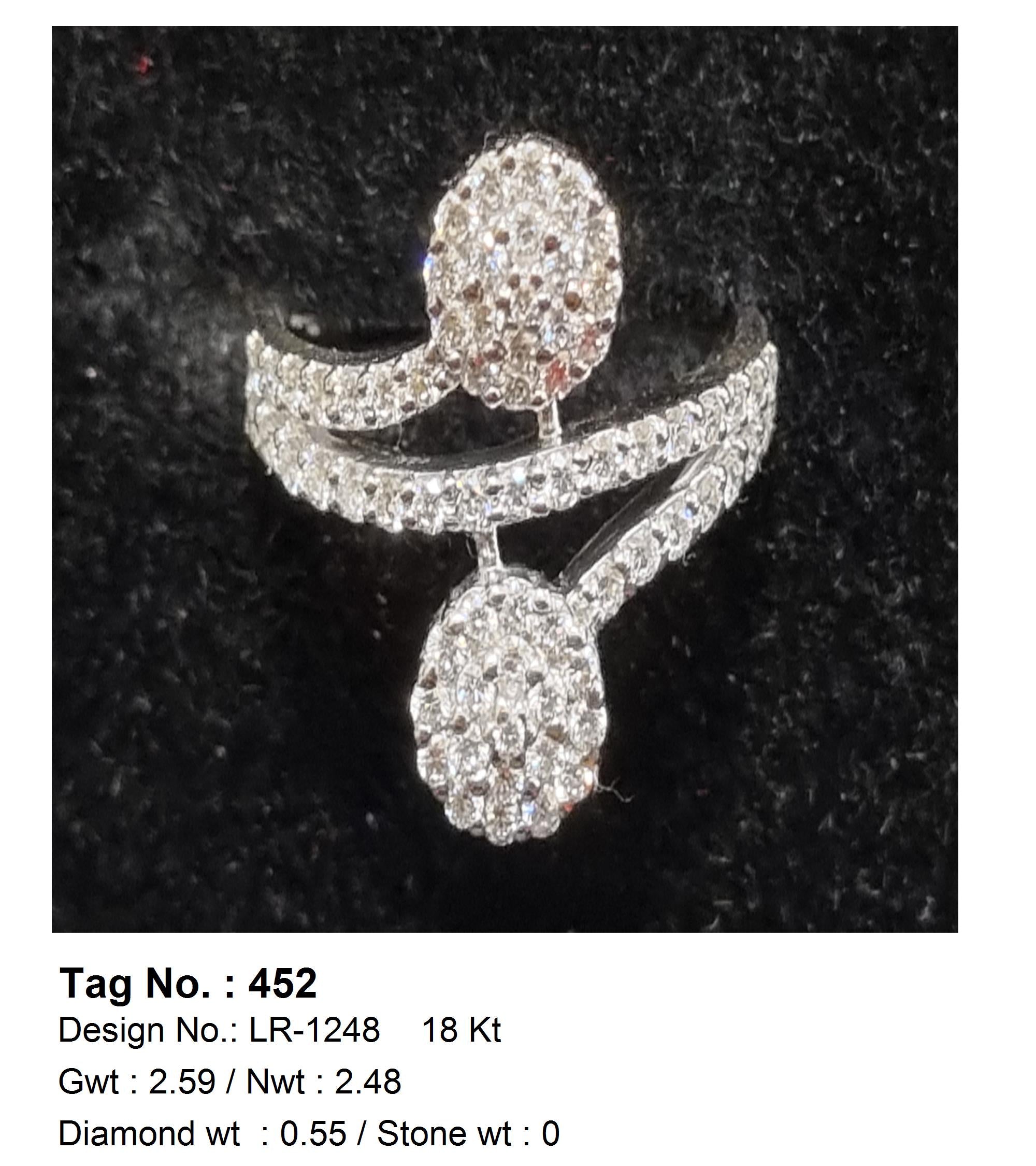 0.55 CTW 18 K Yellow Gold Women S Fashion Ring
