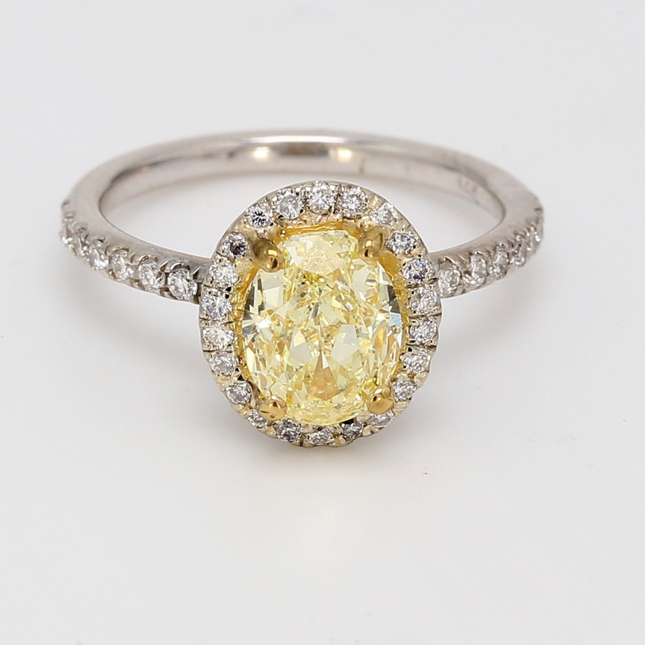 0.42 CTW Round 14 K White Gold Halo Engagement Ring