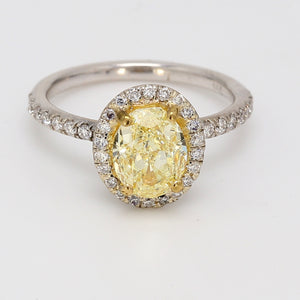 0.42 CTW Round 14 K White Gold Halo Engagement Ring