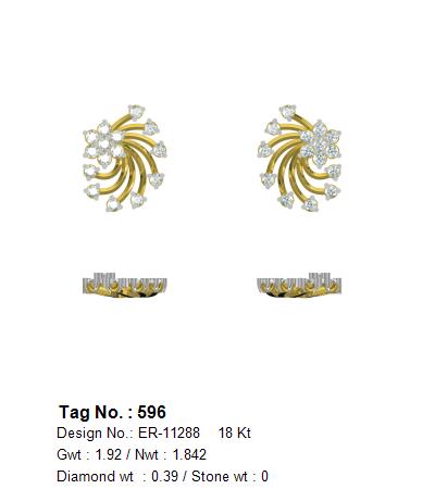 0.39 CTW 18 K Yellow Gold (Other) Earrings