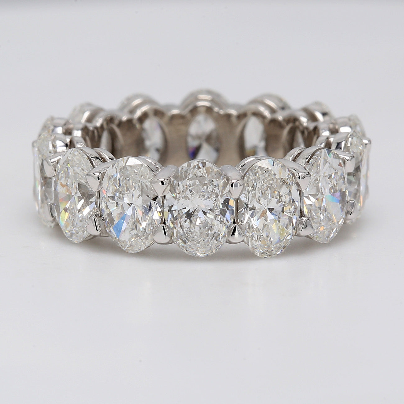 9.94 CTW Oval Platinum Eternity Wedding Band