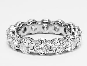 7.05 CTW Round Platinum Eternity Wedding Band