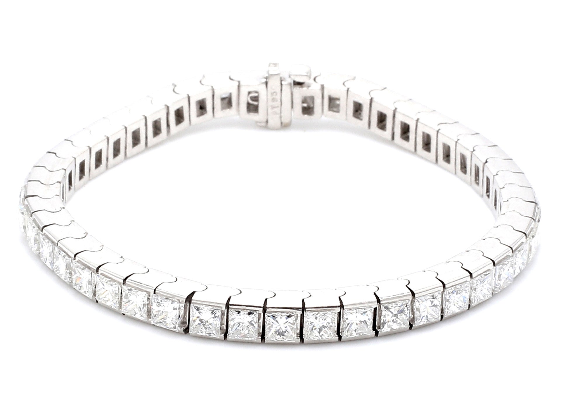 6.19 CTW Princess Mix Metal Tennis Bracelet