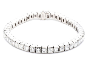 6.19 CTW Princess Mix Metal Tennis Bracelet