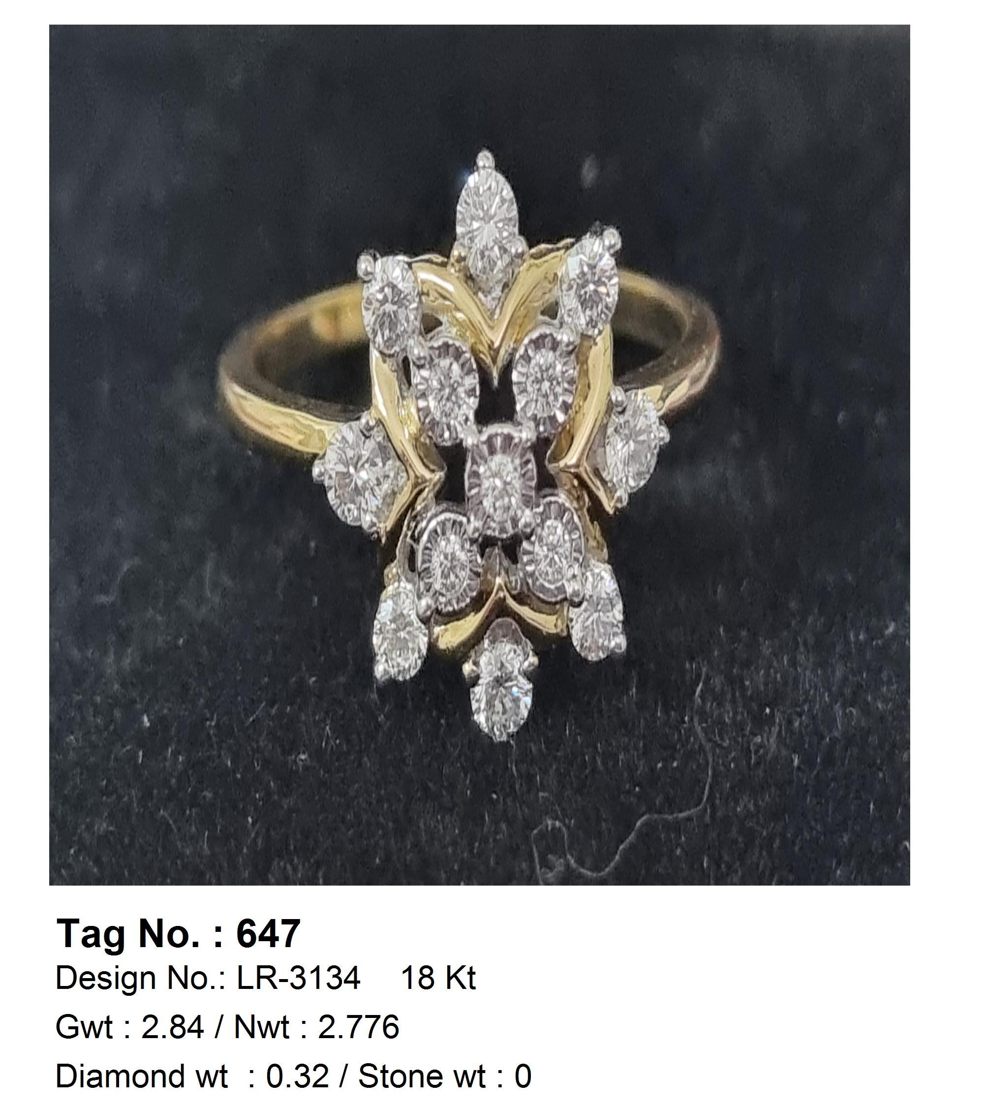 0.32 CTW 18 K Rose Gold (Other) Engagement Ring