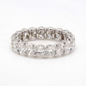 3.58 CTW Oval Platinum Eternity Wedding Band