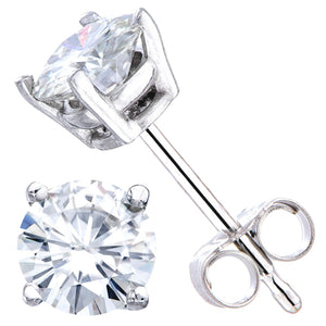 0.36 CTW Round 14 K White Gold Earring Studs