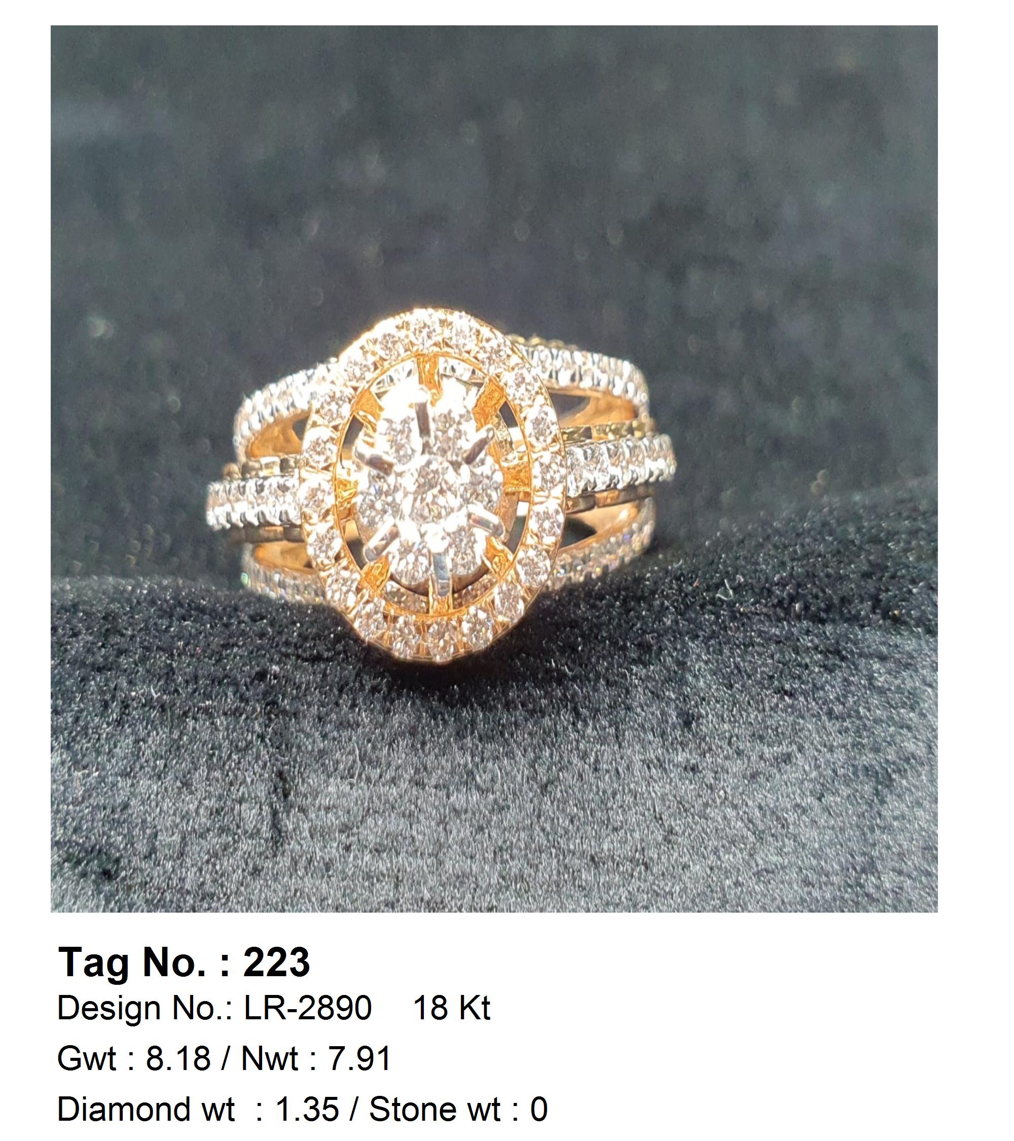 1.35 CTW 18 K Yellow Gold Women S Fashion Ring