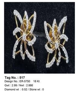 0.52 CTW 18 K Yellow Gold (Other) Earrings