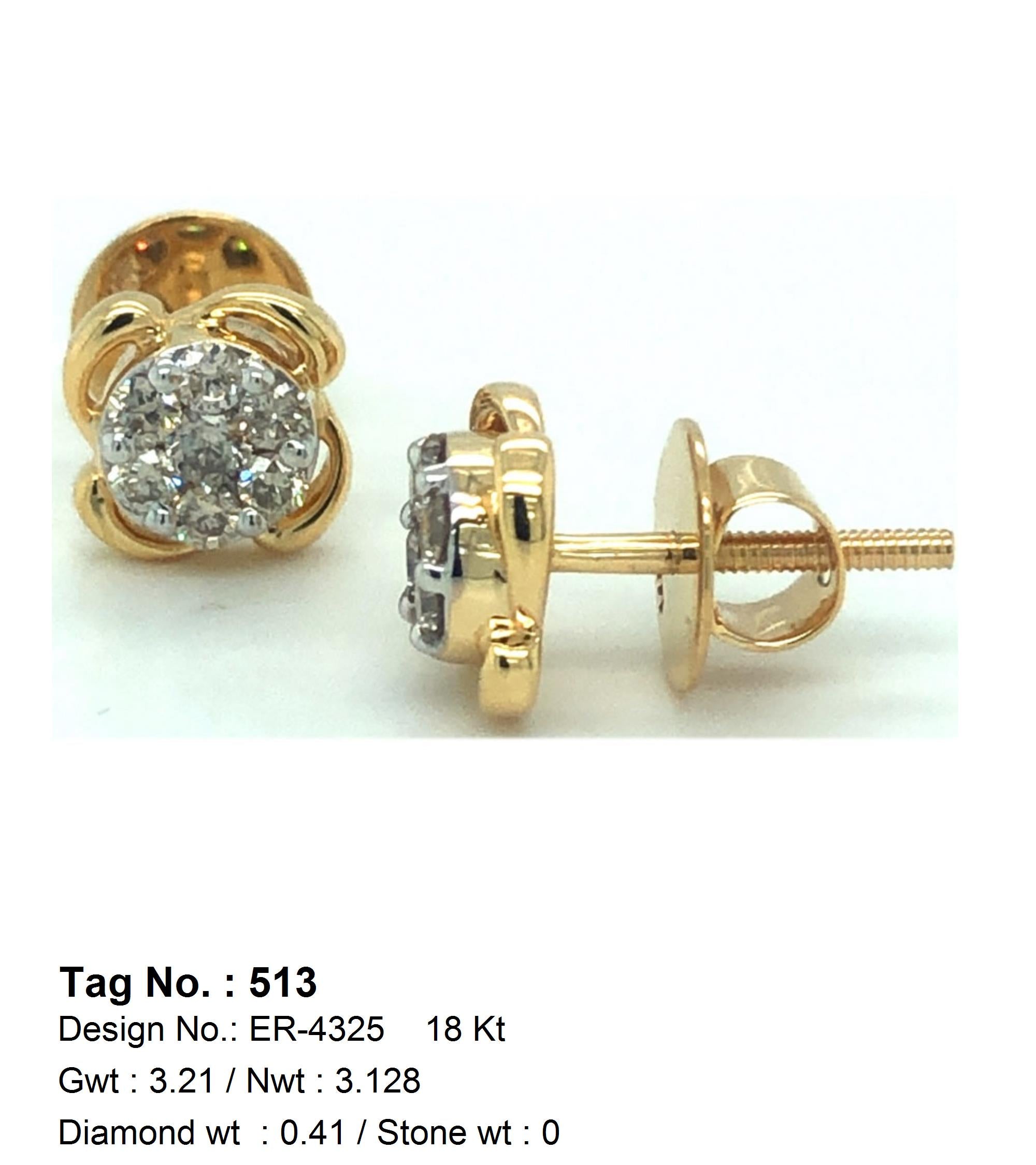 0.41 CTW 18 K Yellow Gold (Other) Earrings