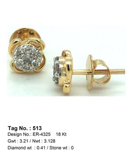 0.41 CTW 18 K Yellow Gold (Other) Earrings