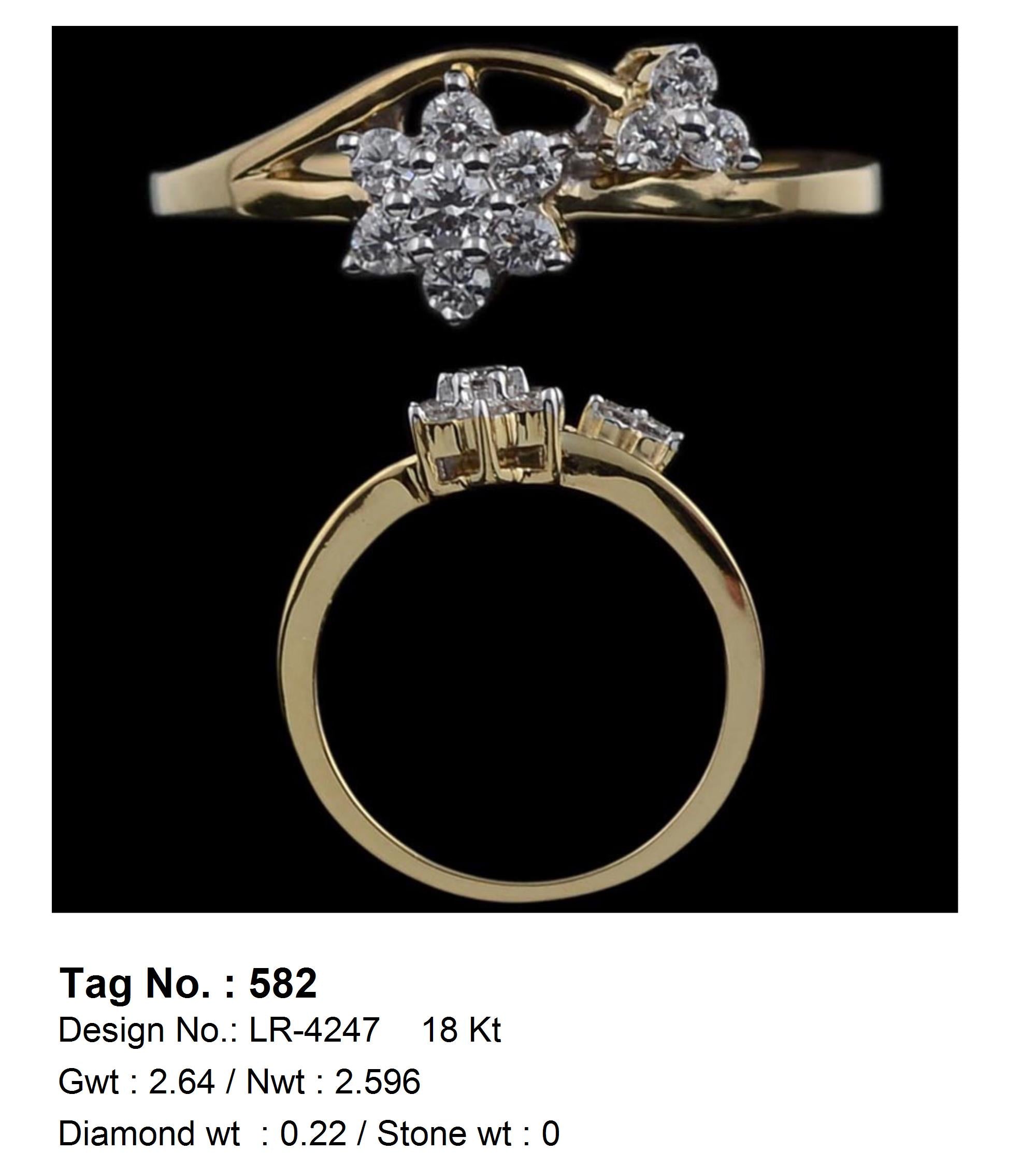 0.22 CTW 18 K Yellow Gold (Other) Engagement Ring