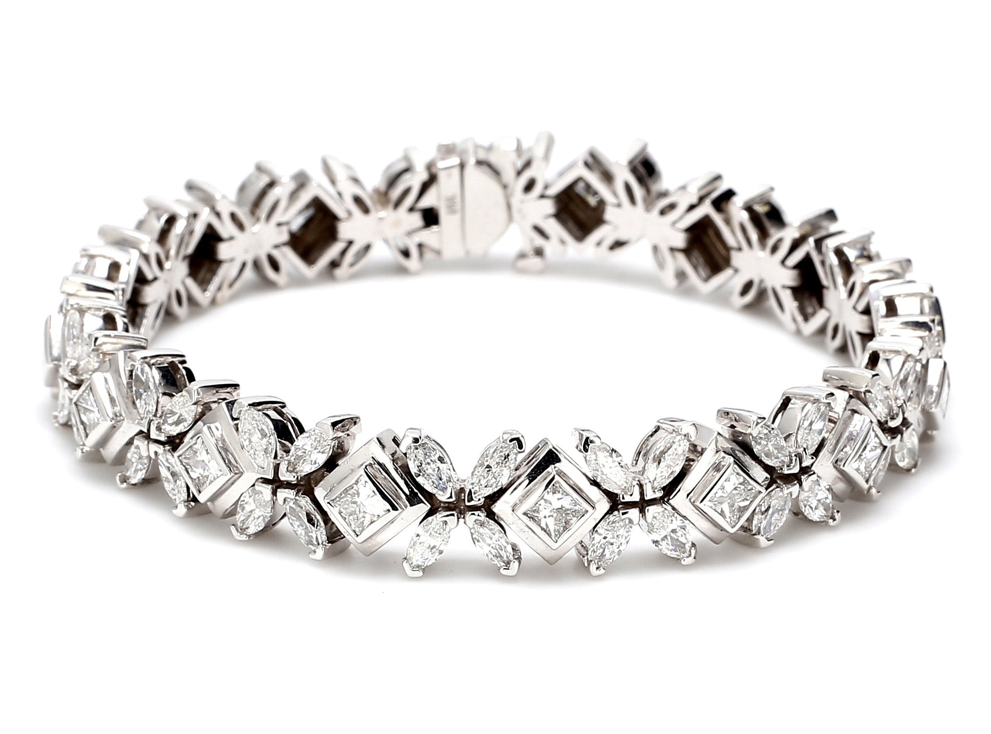 10.39 CTW 14 K White Gold (Other) Bracelet