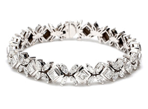 10.39 CTW 14 K White Gold (Other) Bracelet