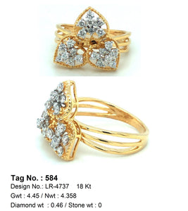 0.46 CTW 18 K Yellow Gold (Other) Engagement Ring