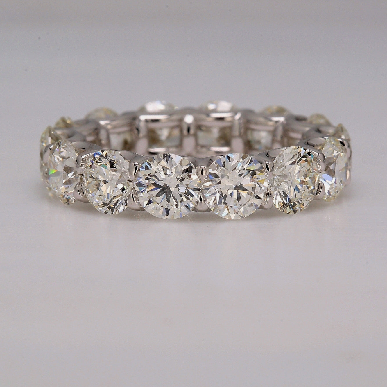 7.04 CTW Round Platinum Eternity Wedding Band