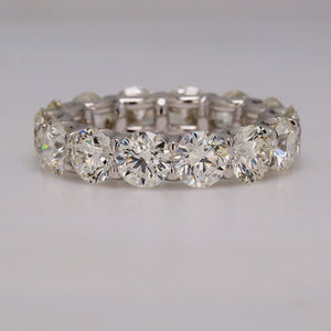 7.04 CTW Round Platinum Eternity Wedding Band