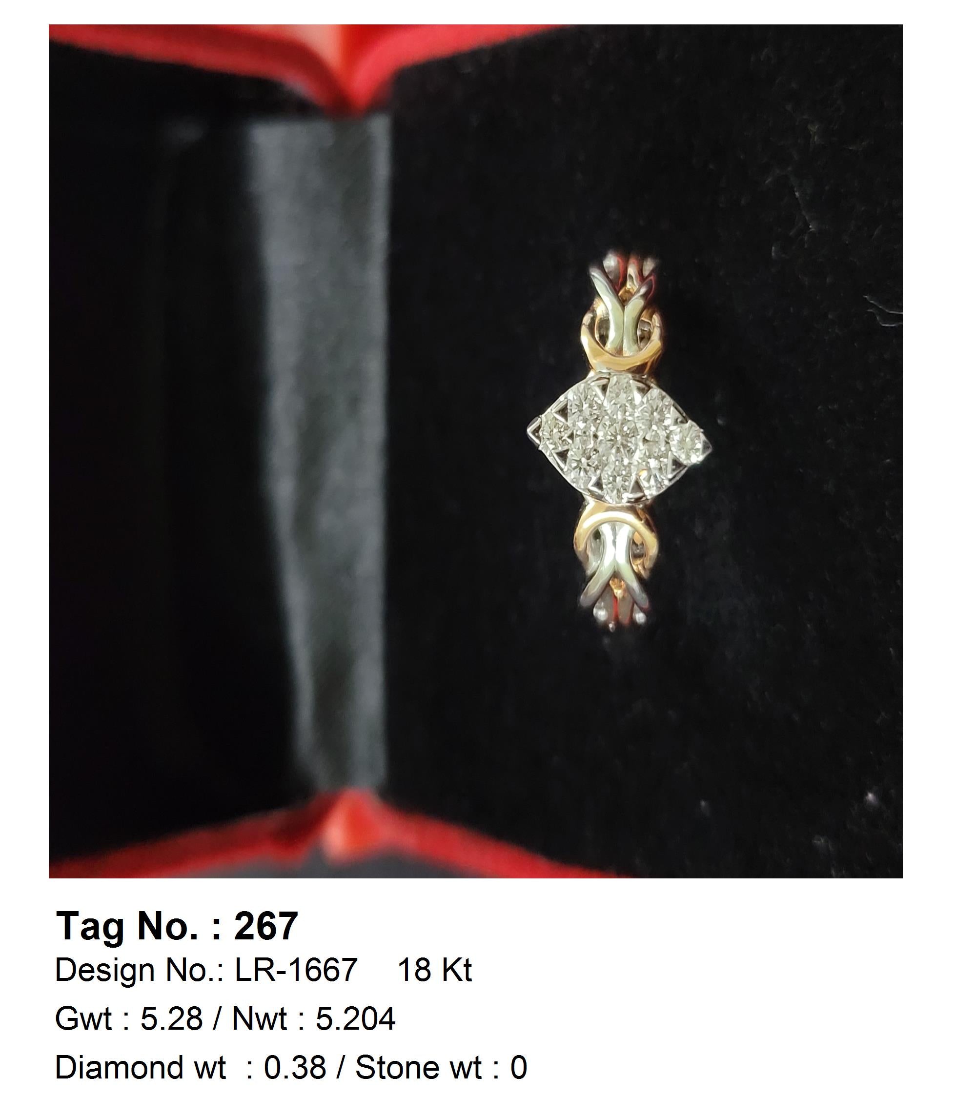 0.38 CTW 18 K Yellow Gold Women S Fashion Ring