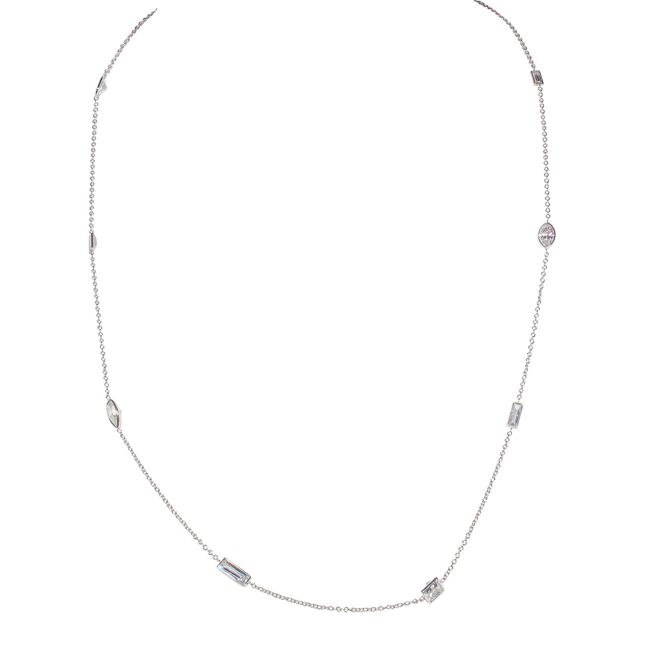 3.32 CTW 18 K White Gold (Other) Necklace
