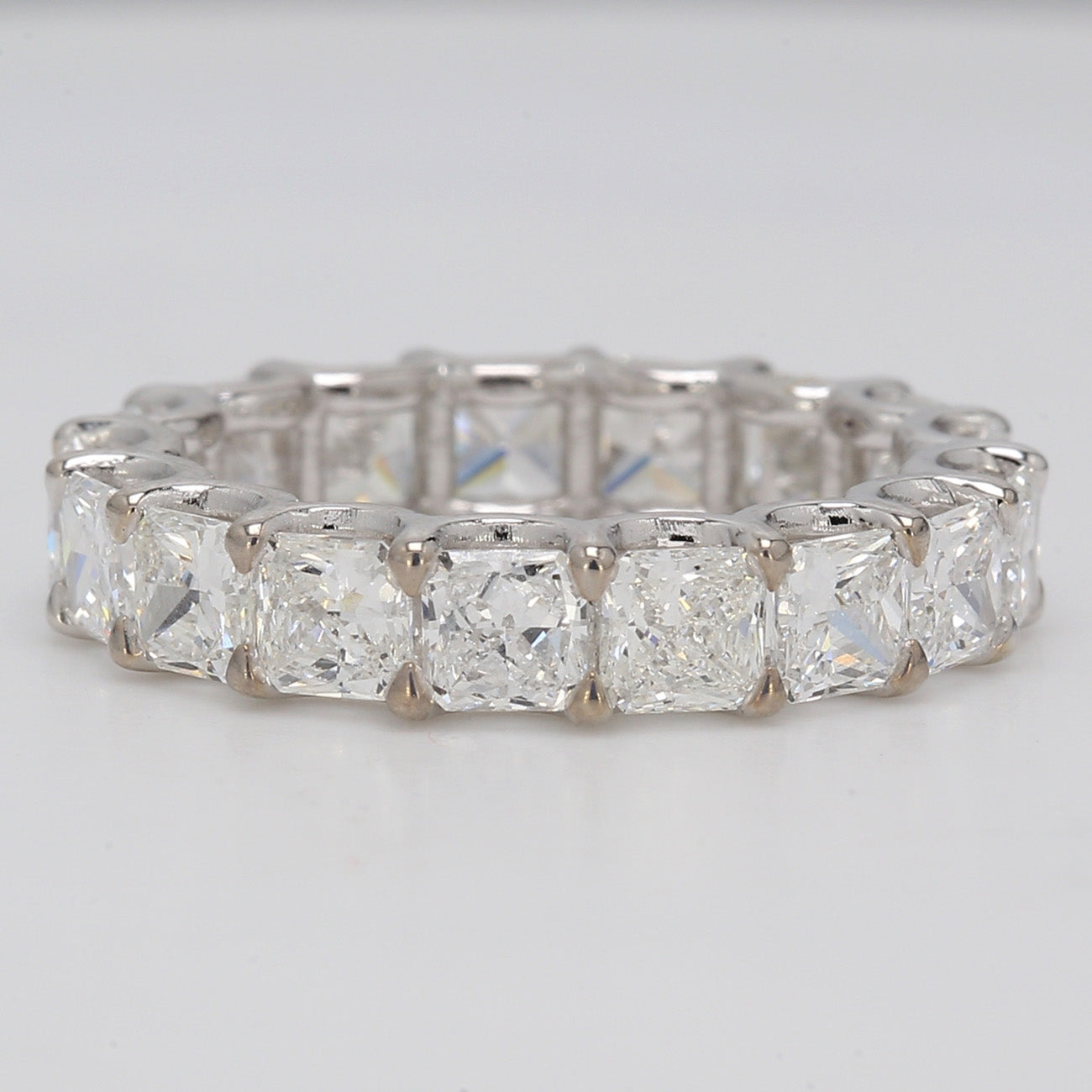 4.17 CTW Radiant Platinum Eternity Wedding Band