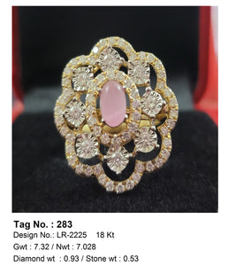 0.93 CTW 18 K Yellow Gold Women S Fashion Ring