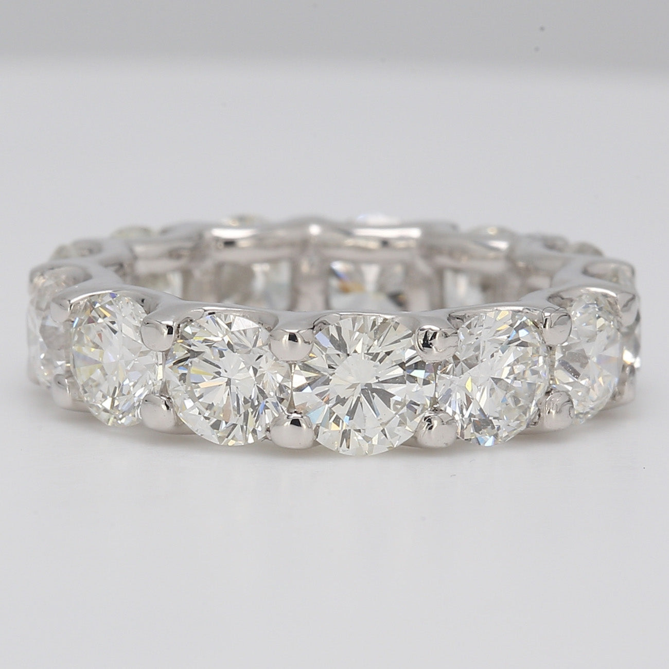 6.11 CTW Round Platinum Eternity Wedding Band