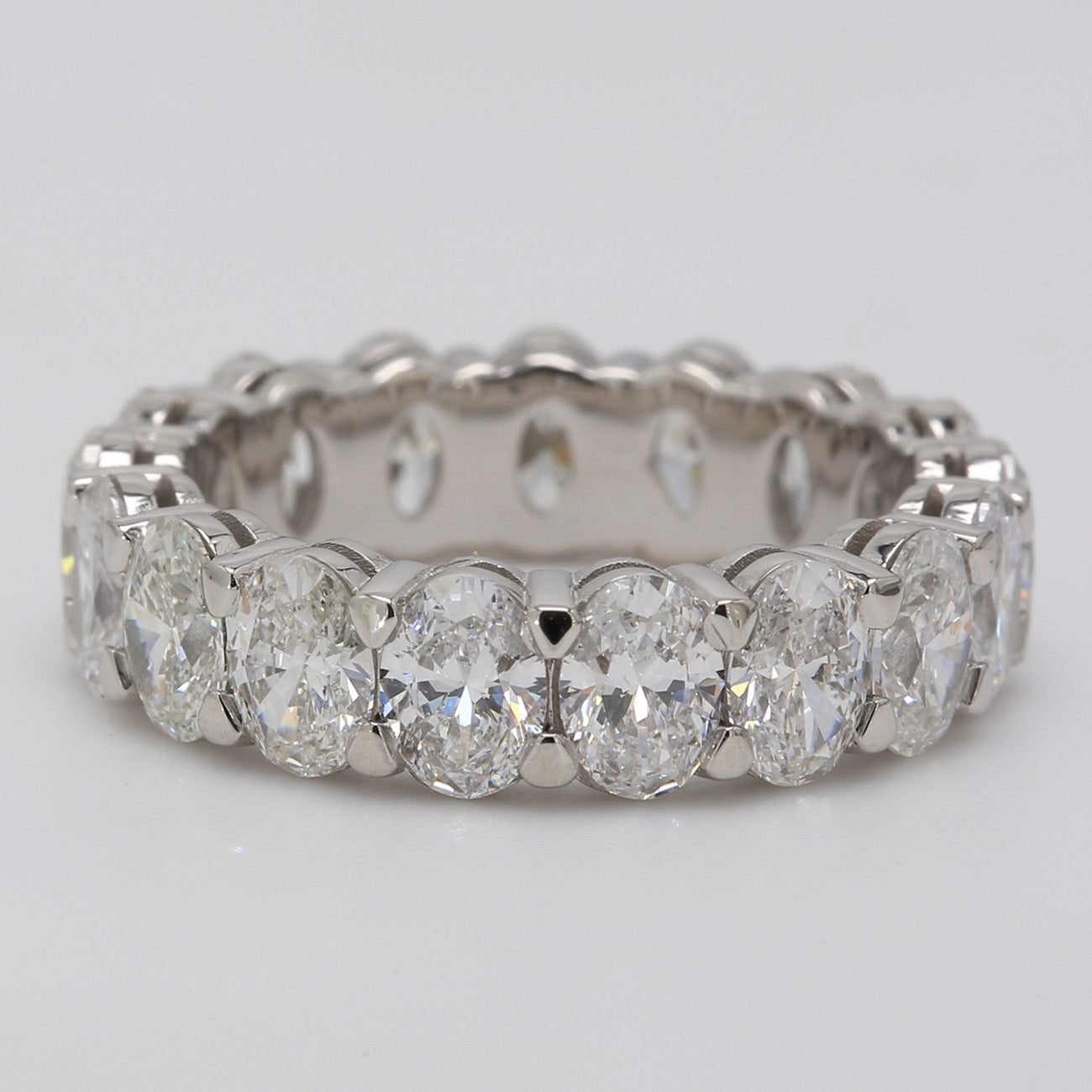 5.02 CTW Oval Platinum Eternity Wedding Band