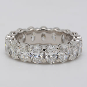 5.02 CTW Oval Platinum Eternity Wedding Band