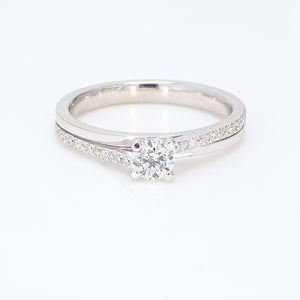 0.52 CTW Round 14 K White Gold (Other) Engagement Ring