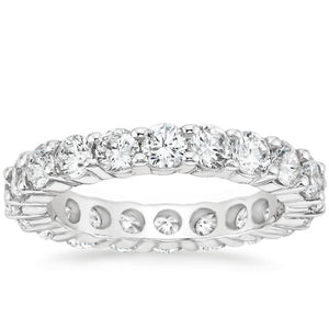 3.90 CTW Round Platinum Eternity Wedding Band