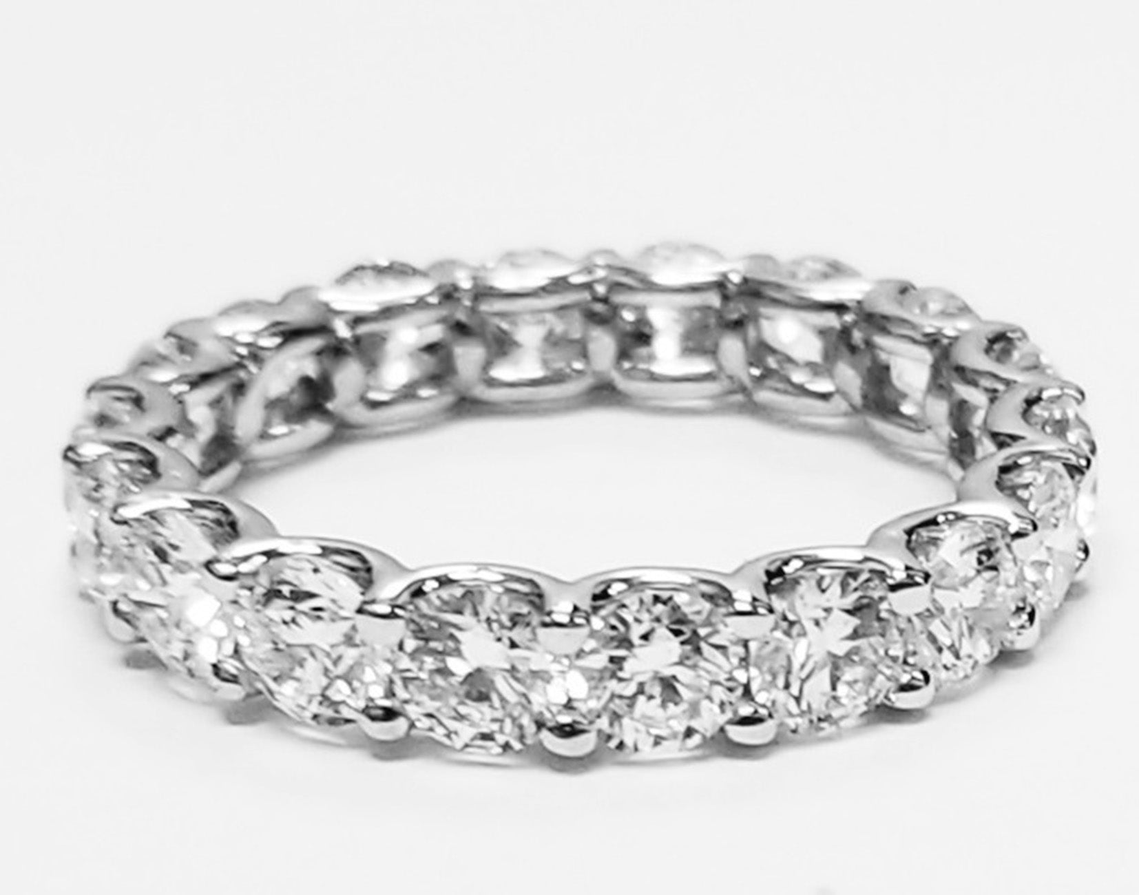 3.60 CTW Round Platinum Eternity Wedding Band