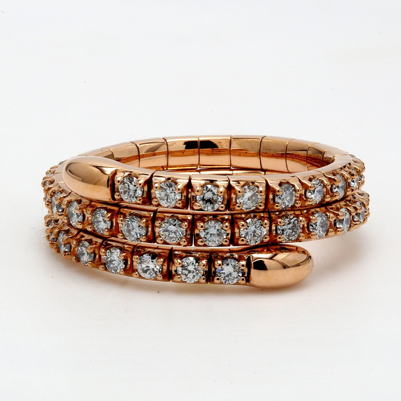 1.07 CTW Round 18 K Rose Gold Eternity Wedding Band