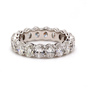 3.38 CTW Oval Platinum Eternity Wedding Band