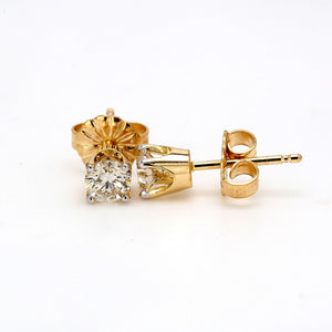 0.49 CTW Round 14 K White Gold Earring Studs