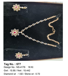 1.82 CTW 18 K Yellow Gold (Other) Necklace